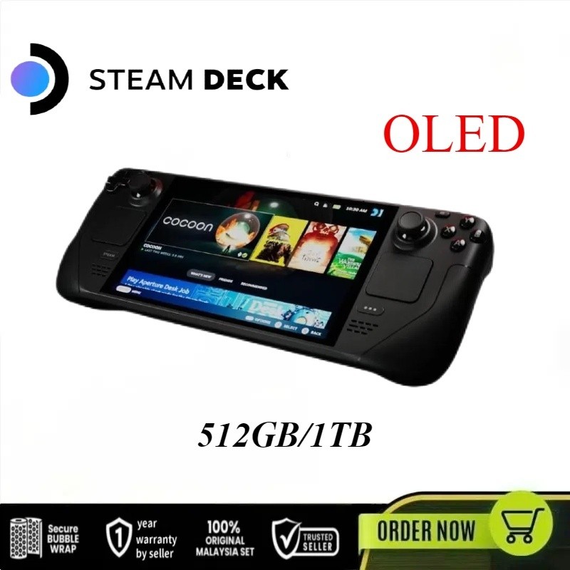 Steam Deck OLED เครื่องเล่นเกม 512GB1TB แบรนด์ใหม่และเป็นของแท้ในสต็อก