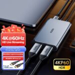 Llano การ์ดจับภาพวิดีโอเสียง 4K USB 30 HDMI Full HD 1080P สาหรับบันทึกเกม ถ่ายทอดสด ออกอากาศ