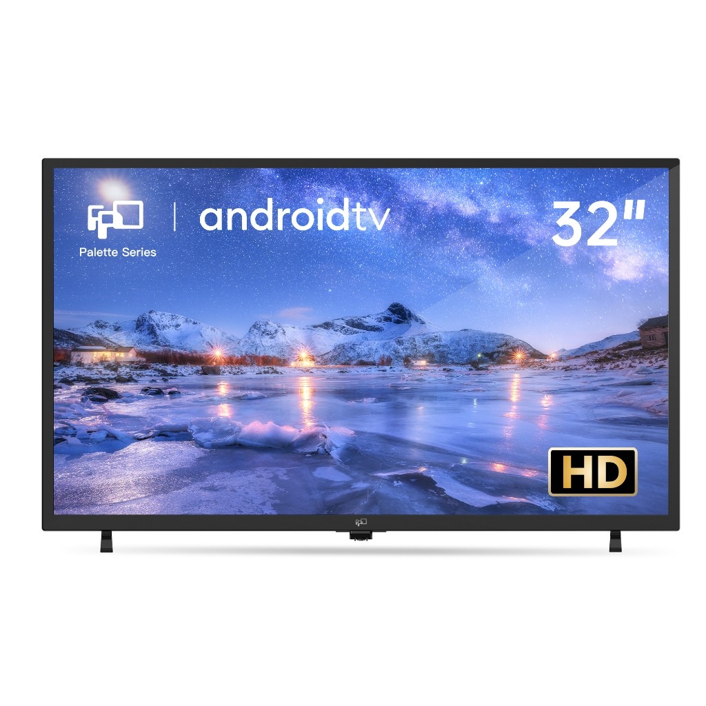 FPD 32 นิ้ว HD 720P LED Smart Android TV รุ่น 2025 แอพ Netflix Youtube ที่ติดตั้งล่วงหน้า พร้อมรีโมทด้วยเสียง สตรีมมิ่งโทรทัศน์ สีดา