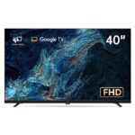 FPD 40 นิ้ว Android 110 สมาร์ท Google TV 1080P Full HD LED โทรทัศน์พร้อม Netflix Youtube APP HDR10 ค้นหาด้วยเสียง เสียง Dolby Google Play และ Chromecast ทีวีจอแบนในตัว
