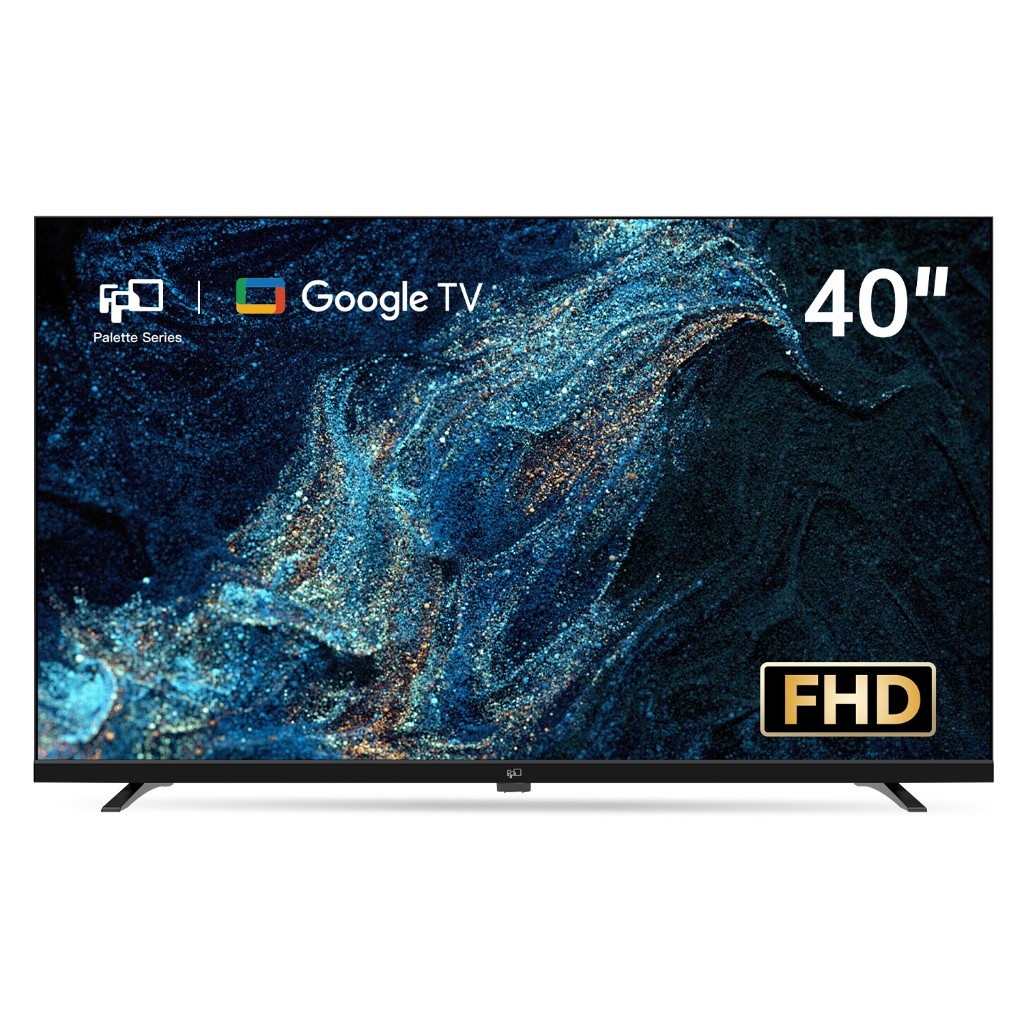 FPD 40 นิ้ว Android 110 สมาร์ท Google TV 1080P Full HD LED โทรทัศน์พร้อม Netflix Youtube APP HDR10 ค้นหาด้วยเสียง เสียง Dolby Google Play และ Chromecast ทีวีจอแบนในตัว