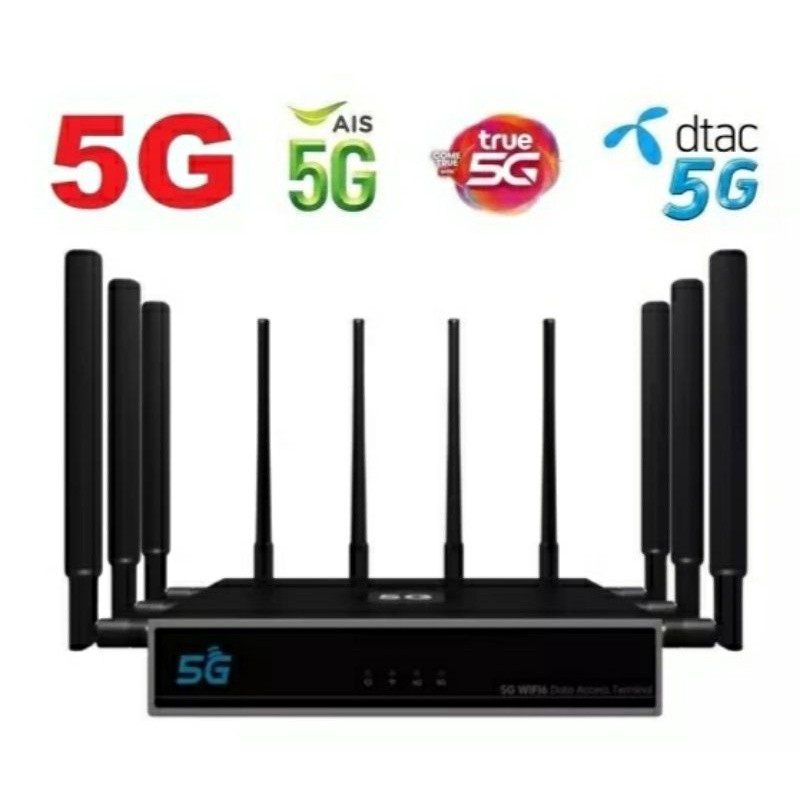 5G CPE PRO 3 IOT MESH WiFi 6 เร้าเตอร์ 5G ใส่ซิม 8 เสา SMA Port ถอด เปลี่ยน ได้ รองรับ 3CA 5G 4G AIS DTACTRUENT