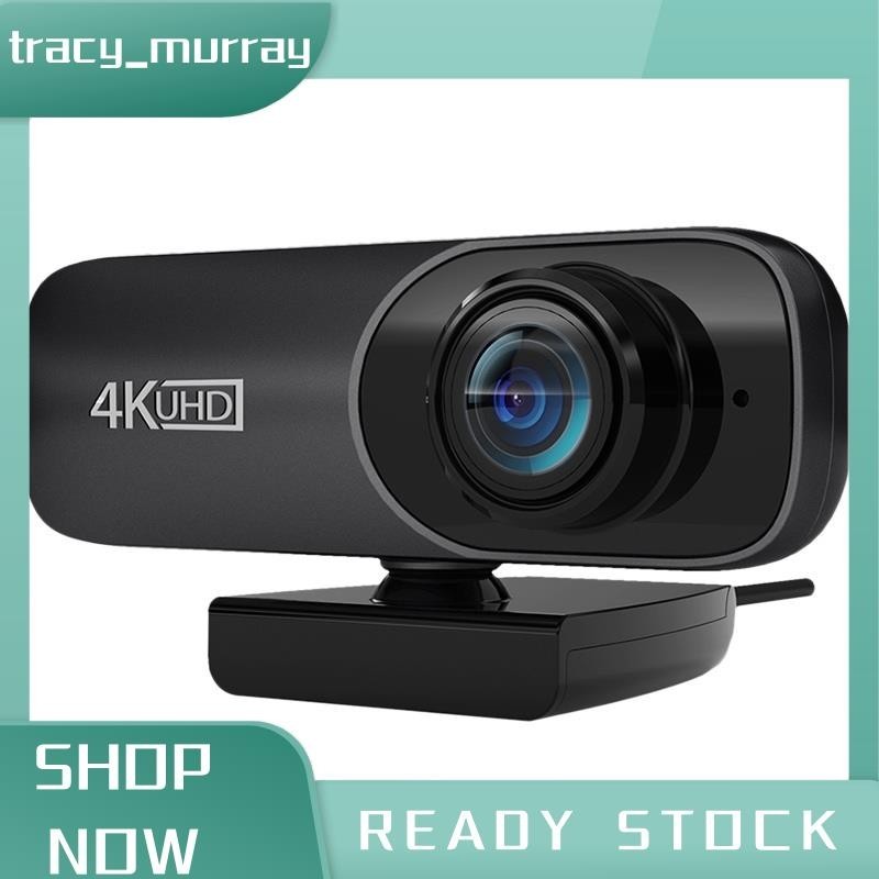 tracymurray Webcam 4K Uhd 3840X2160P Webcam 800W Pixels กล้องคอมพิวเตอร์ 120 กล้องเว็บ Groothoek Met Microfoon