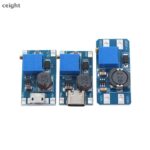 ceight 1 PC MT3608 โมดูลสเต็ปอัพแบบปรับได้ตัวควบคุมแรงดันไฟฟ้าปลั๊ก Micro USB Typec 2V24V ถึง 5V28V 2A Boost Plate Step Up Module TH