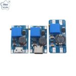 Bluestyle 1 PC MT3608 ปรับ Step Up โมดูลแรงดันไฟฟ้า Micro USB Typec ปลั๊ก 2 V24 V ถึง 5 V28 V 2A Boost แผ่น Step Up โมดูลใหม่
