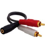 สีแดงสีขาวดอกบัวคู่ถึง35มิลลิเมตรบัสบาร์กล่องทีวีการเชื่อมต่อคอมพิวเตอร์ลาโพงสายหูฟังขยาย0022