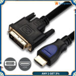 Lumiparty 15 ม สายเคเบิลอะแดปเตอร์ชายเป็น Dvi D 241 ชายเกียร์แบบสองทิศทาง