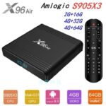 กล่องทีวี x96 air s905x3 1000m ดูอัลแบนด์ 4G64G Android Set Box