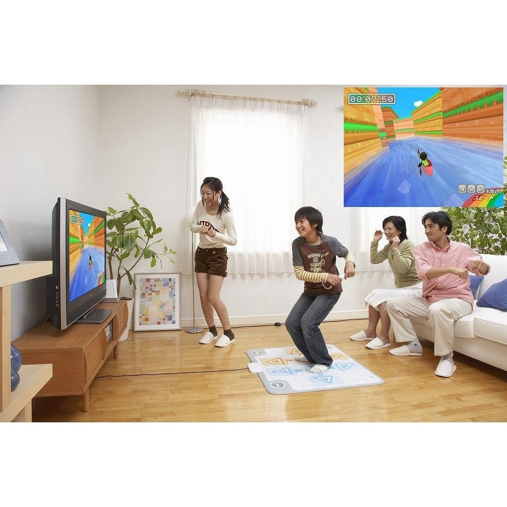 คอนโซลเกมเซ็นเซอร์เคลื่อนไหว Nintendo Wii สำหรับผู้เล่นสองคน ความบันเทิงกีฬาครอบครัว ทีวีไร้สายสำหรับพ่อแม่และลูก
