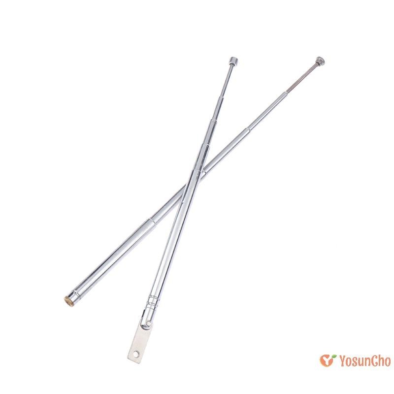 YosunCho 1725 ซม 5 ส่วนโลหะ FullChannel Am Fm เสาอากาศวิทยุ Telescopic เสาอากาศหมุนเสาอากาศ Aerial M25 ใหม่