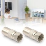 อะแดปเตอร์สายเคเบิล F ประเภทหญิง RF ชายปลั๊ก Coaxial Connector Better สัญญาณสายส่งข้อมูลอะแดปเตอร์เสาอากาศทีวี yonteth