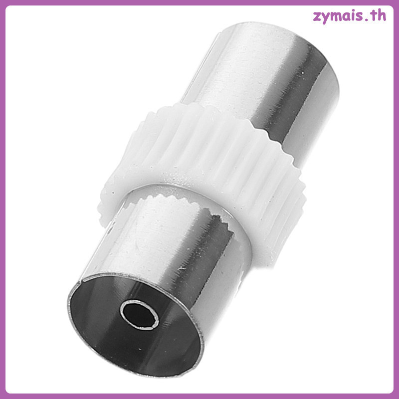 1pcs ทีวีแอนเทนนาอะแดปเตอร์ สัญญาณเสถียร ต่อสายโคแอกเซียล coax coupler adapter extension cable coaxial terminal antenna connector satellite tv adapter