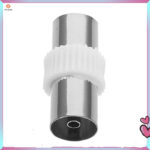 1pcs ทีวีแอนเทนนาอะแดปเตอร์ สัญญาณมั่นคง ติดตั้งง่าย Coax Coupler ส่งสัญญาณชัดเจน Booster Antenna Support เหมาะกับทุกยี่ห้อ