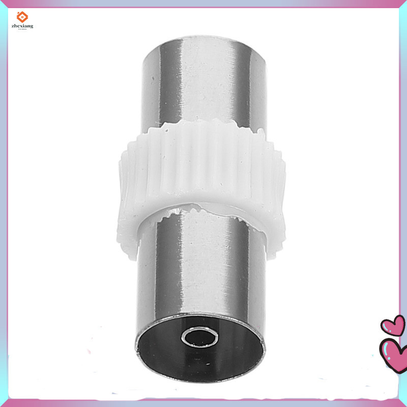 1pcs ทีวีแอนเทนนาอะแดปเตอร์ สัญญาณมั่นคง ติดตั้งง่าย Coax Coupler ส่งสัญญาณชัดเจน Booster Antenna Support เหมาะกับทุกยี่ห้อ