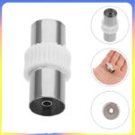 อะแดปเตอร์เสาอากาศทีวีหญิงถึง Coax Connector ซ็อกเก็ตตัวเชื่อมต่อทางอากาศขั้วโคแอกเชียลดาวเทียม chuangxzh