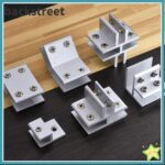 Backstage Glass Clamp Panel Bracket Shelf Holder Support Shelf Holder Clip Zinc Alloy เฟอร์นิเจอร์ฮาร์ดแวร์ชั้นวางคลิปสาหรับ 612 มม
