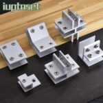 IUPTOSET แคลมป์แก้ว ที่วางชั้นวางสนับสนุนคลิปชั้นวางผู้ถือคลิป Thicken เฟอร์นิเจอร์ฮาร์ดแวร์แผงวงเล็บสาหรับ 612 มม