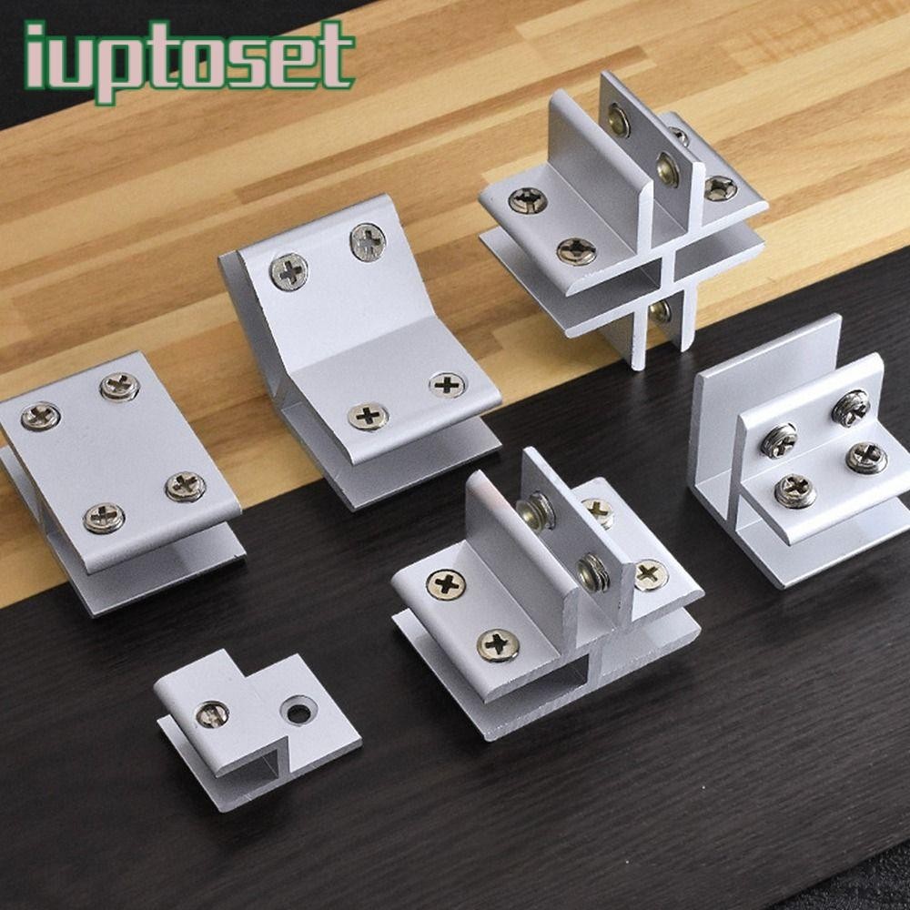 IUPTOSET แคลมป์แก้ว ที่วางชั้นวางสนับสนุนคลิปชั้นวางผู้ถือคลิป Thicken เฟอร์นิเจอร์ฮาร์ดแวร์แผงวงเล็บสาหรับ 612 มม