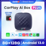 Carlinkit กล่องทีวี Android 13 Plus 8128G Ultra Wireless CarPlay Android Ai กล่อง QCM6125 8Cores C m