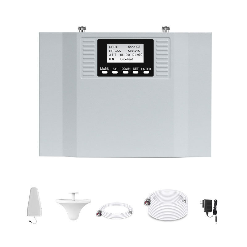 ATNJ Digital Tri Band selective 900 1800 2100MHz signal booster B3 B8 B1 amplifier 2G 3G 4G Wifi control network repeat