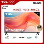 TCL ทีวี 32 นิ้ว LED HD 720P ดิจิตอลทีวี รุ่น 32D3400 DVBT2 AV InHDMIUSBSlim ตอบโจทย์ทุกบ้าน