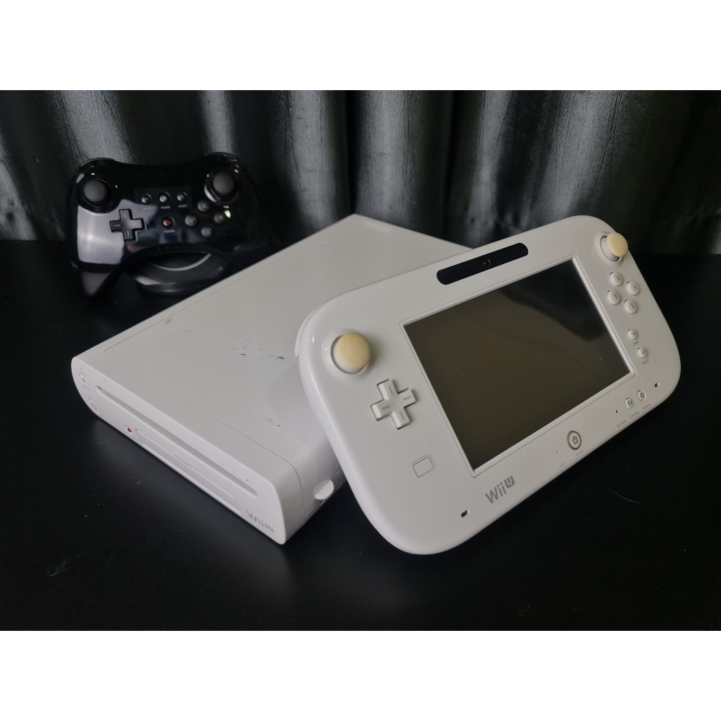 OFFICIAL NINTENDO WII U WHITE 8GB FLASHDRIVE 128GB JPCFWUSED เครื่องเล่นเกม WiiU ของแท้ สภาพดี