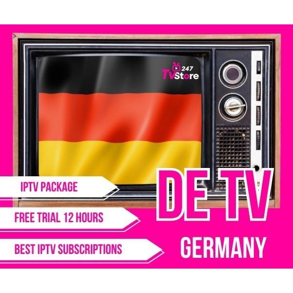 German TV Package IPTV 6 Month รับชมช่องTV Onlineมากมายใช้งานผ่านแอพบนมือถือกล่องทีวีสมาร์ททีวีและอื่นๆ FHD4K