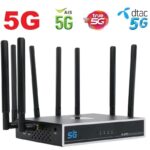 5G CPE Wifi Router เราเตอร์ ใส่ซิม รองรับ 3CA5G 4G AISDTACTRUENT Indoor and Outdoor WiFi6 Intelligent