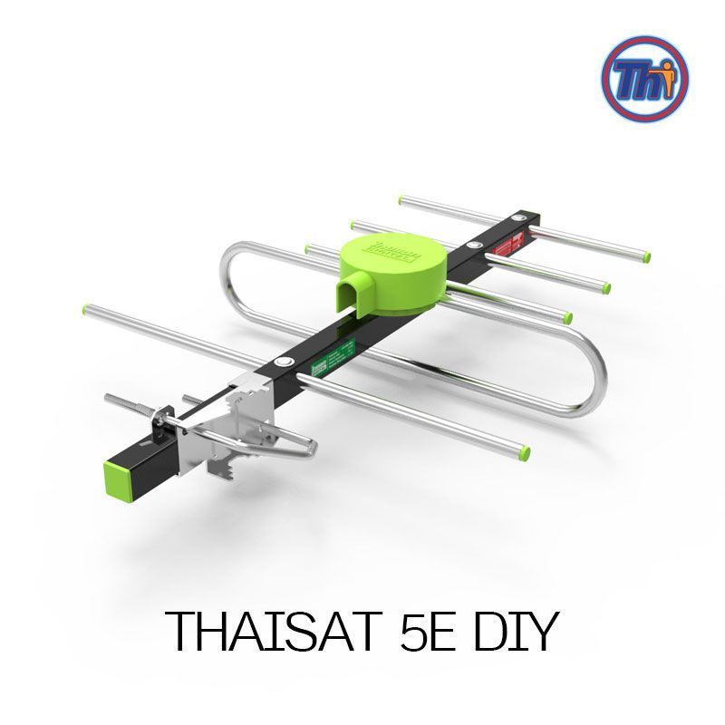 เสาอากาศทีวีดิจิตอล Thaisat 5E พร้อมสายใช้งาน