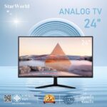 คูปองลด 1200 บ StarWorld LED Analog TV อนาล็อกทีวี 24 นิ้ว
