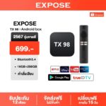 TV BOX กล่องทีวี 4K กล่องแอนดรอยด์ทีวี Android TV รองรับภาษาไทย รองรับ Bluetooth50 รองรับ Google Assistant