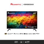 ACONATIC สมาร์ททีวี Google TV 43 นิ้ว FHD LED รุ่น 43HS800AN จอบาง Frameless ไม่มีขอบ รับประกัน 3 ปี