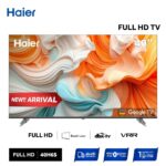 ใช้HAIE1200Sลด1200New2024Haier TV 40H6S 40 HDR10 Full HD Smart Google TV with Netflix YouTube