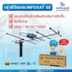 INFOSAT เสาอากาศทีวีดิจิตอล รุ่น ANTHD5E