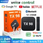 TV BOX กล่องทีวี ดิจิตอล Android BOX 4K กล่องแอนดรอยด์ทีวี Android TV รองรับภาษาไทย รองรับ 12256GB Wifi Bluetooth50