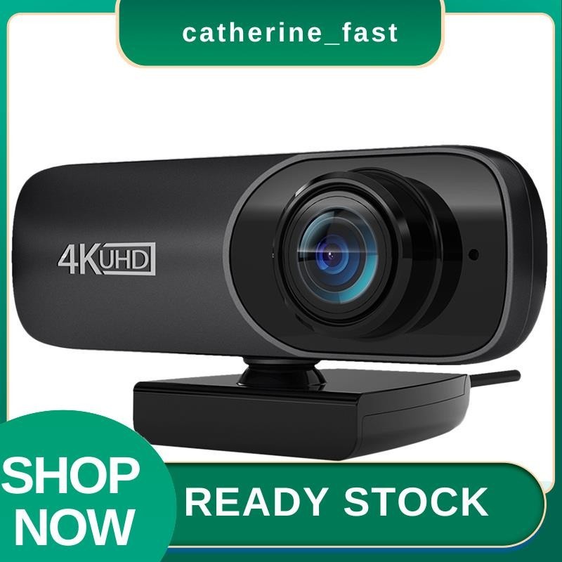 In Stock Webcam 4K Uhd 3840X2160P Webcam 800W Pixels กล้องคอมพิวเตอร์ 120 กล้องเว็บ Groothoek Met Microfoon
