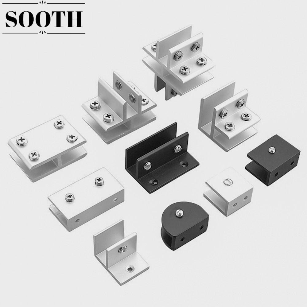 SOOTH ที่หนีบแก้วฮาร์ดแวร์เฟอร์นิเจอร์ชั้นวางคลิปที่วางชั้นวางคลิปข้นแผงวงเล็บที่วางชั้นวางสนับสนุนสาหรับ612มม