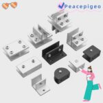 PEACEPIGEO ที่วางชั้นวางคลิป แผงวงเล็บฮาร์ดแวร์เฟอร์นิเจอร์ที่หนีบกระจกข้นชั้นวางผู้ถือสนับสนุนคลิปชั้นวางสาหรับ 612 มม