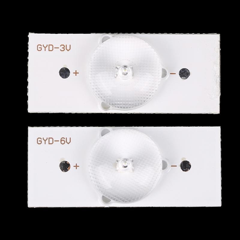 EWTH 10 ชิ้นทั่วไปโดยตรงประเภท 3 V 6 V โคมไฟลูกปัด Repairmonly ใช้ LCD TV LED Backlight พร้อมเลนส์ Fliter EWTH