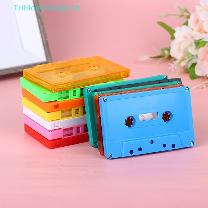 TrillionCatalpa 1 PC สี nk เทปกรณีเสียงแม่เหล็กบันทึกเสียง Cassette เทปเชลล์ที่ว่างเปล่า Reel To Reel Cassette ไม่มีแกนเทป TH