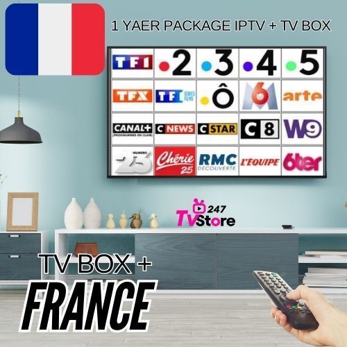 กล่อง Android TV พรีเมียม ช่อง FRANCE ทีวี แพ็คเกจ IPTV 1 ปี สัญญาณดีไม่สะดุด ใช้ได้กับทีวีทุกรุ่น