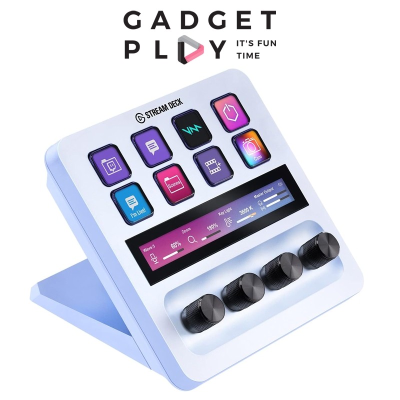 กรุงเทพส่งด่วน Elgato Stream Deck White คอนโทรลเลอร์เสียงหน้าจอ LCD สำหรับสตรีม พอดแคสต์ เกมส์