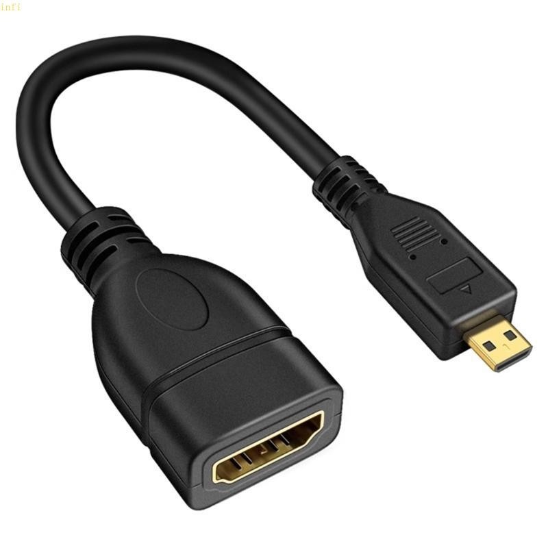 ตัวแปลง MicroHDMI Male to Female แบบพกพา infi รองรับจอแสดงผล UltraHD ได้ถึง 4K