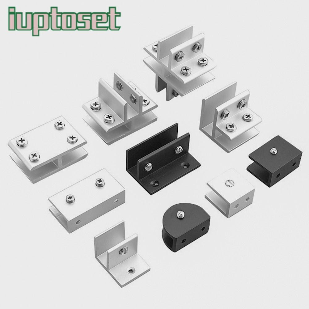 IUPTOSET ที่วางชั้นวางคลิป ที่วางชั้นวางสนับสนุนคลิปแก้ว Clamp Thicken เฟอร์นิเจอร์ฮาร์ดแวร์แผงวงเล็บสาหรับ 612 มม