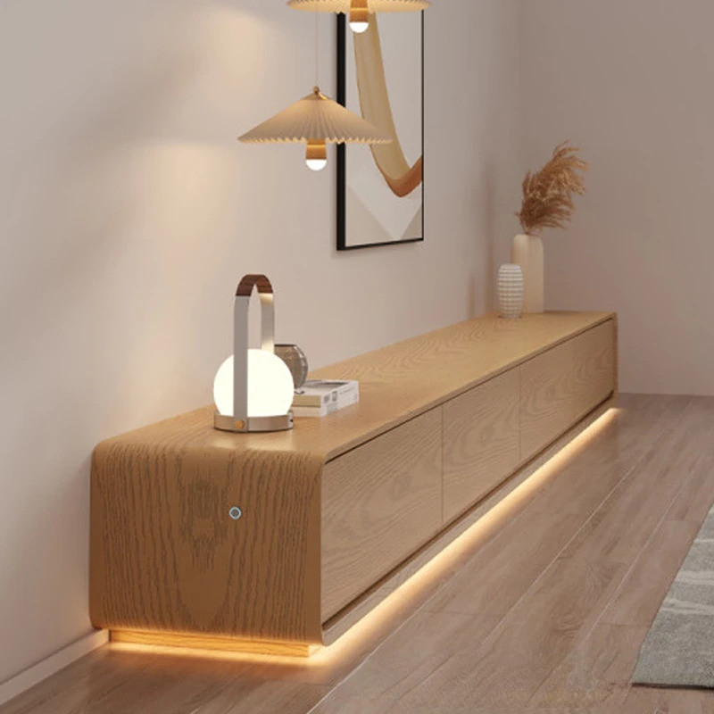 ชั้น Nordic ตู้ทีวีลิ้นชักนิทรรศการจอแสดงผลทีวีขาตั้งโมเดิร์น Minimalistic Salon Muebles Hogar ภายใน Decora