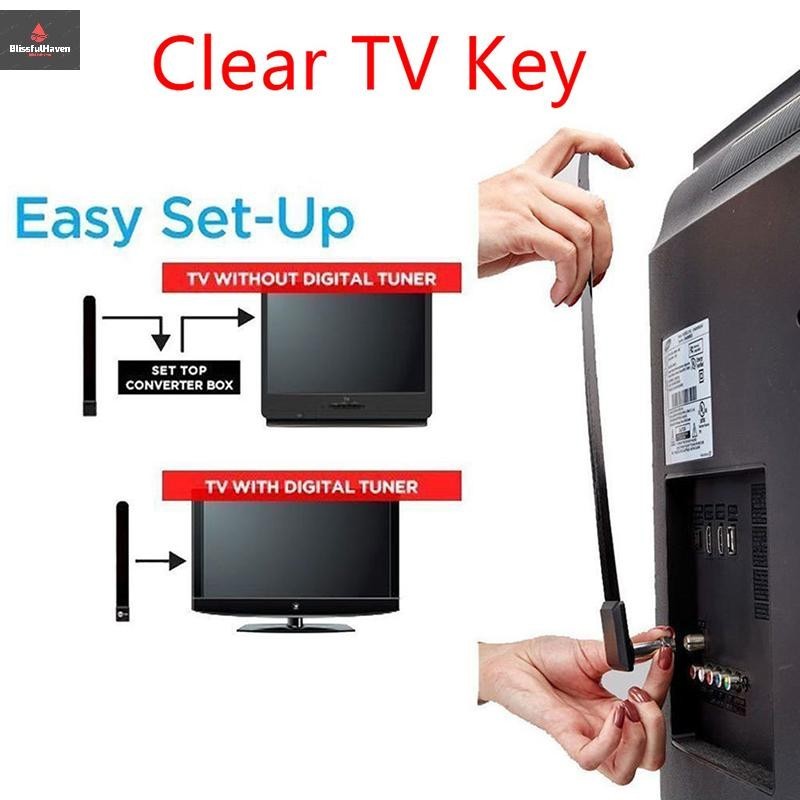 COD 1080p clear TV key HDTV 100 ฟรี HD TV ดิจิตอลในร่มมินิเสาอากาศคูสายใหม่