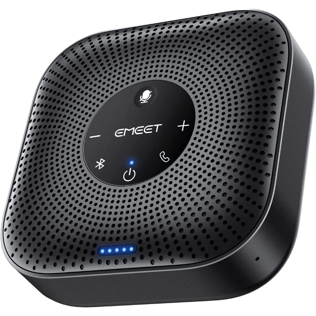 EMEET Conference Speakerphone M0 Plus 4 AI Mics 360 Voice Pickup Noise Reduction USB C Bluetooth Speaker