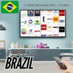 กล่อง Android TV พรีเมียม ช่อง BRAZIL ทีวี แพ็คเกจ IPTV 1 ปี สัญญาณดีไม่สะดุด ใช้ได้กับทีวีทุกรุ่น