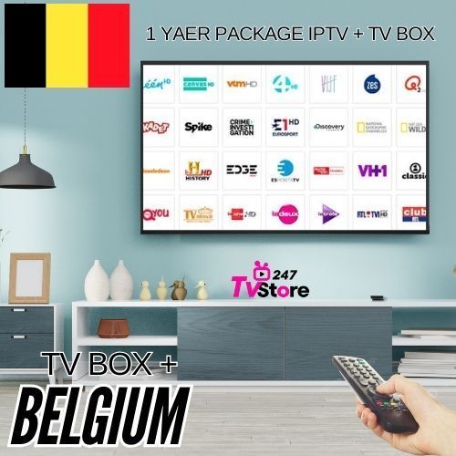กล่อง Android TV พรีเมียม ช่อง BELGIUM ทีวี แพ็คเกจ IPTV 1 ปี สัญญาณดีไม่สะดุด ใช้ได้กับทีวีทุกรุ่น