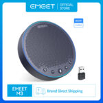 ลาโพงประชุมโทรศัพท์ Bluetooth EMEET M3 Zoom Certified 360ลาโพงบลูทูธ เพื่อรับเสียงสาหรับทีมซูม